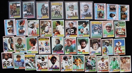 1981 Topps Football Trading Cards Near Complete Set w/ Approximately 500 of 528 Cards