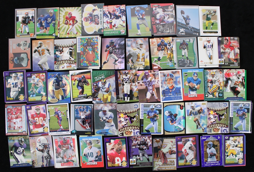1990s-2010s Rookie Football Trading Card Collection - Lot of 500+