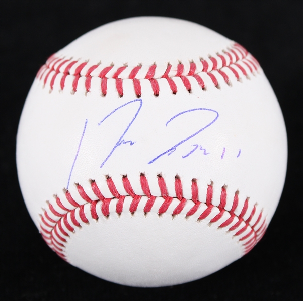 2025 Jose Ramirez Cleveland Guardians Signed OML Manfred Baseball (MLB Hologram / Fanatics)