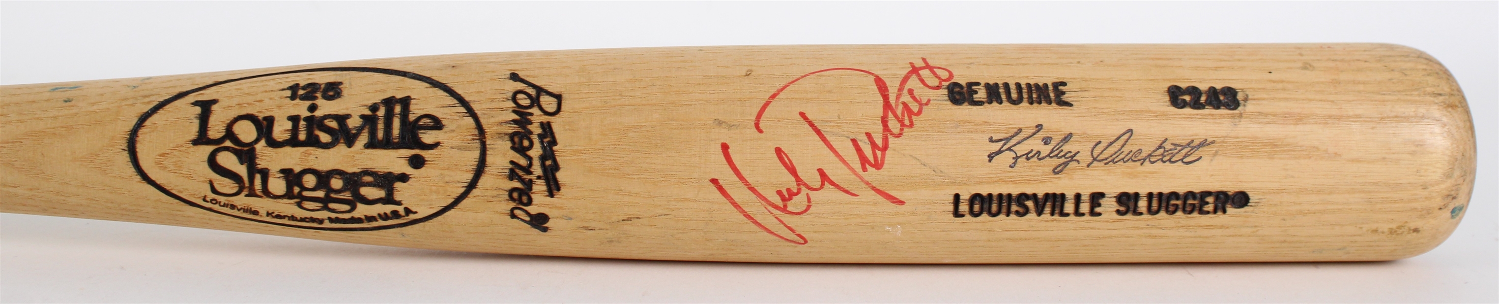 1986-89 Kirby Puckett Minnesota Twins Signed Louisville Slugger Professional Model Bat (MEARS A7)