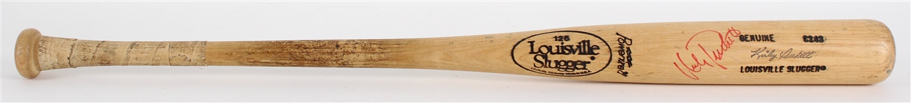 1986-89 Kirby Puckett Minnesota Twins Signed Louisville Slugger Professional Model Bat (MEARS A7)