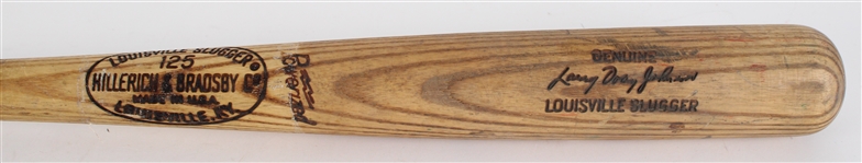 1969-72 Larry Doby Johnson Minor Leagues H&B Louisville Slugger Professional Model Game Used Bat (MEARS LOA)