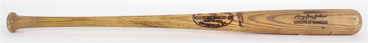 1969-72 Larry Doby Johnson Minor Leagues H&B Louisville Slugger Professional Model Game Used Bat (MEARS LOA)