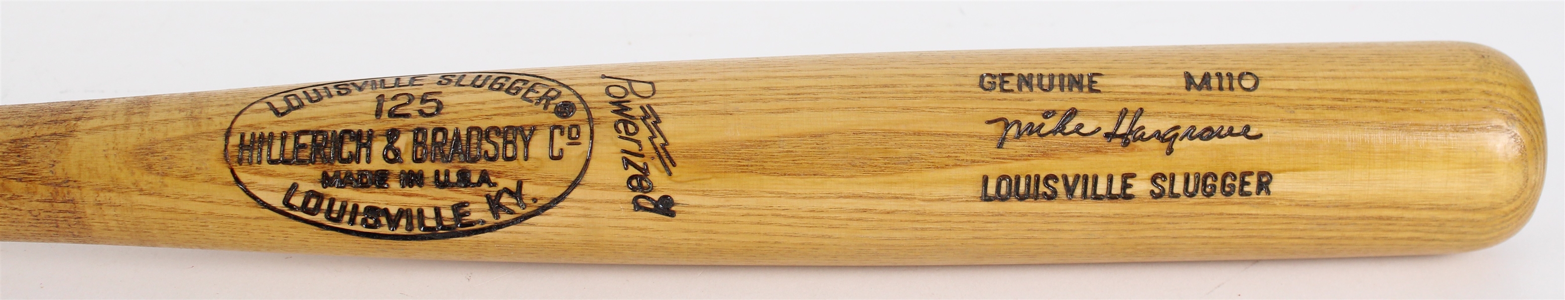 1977-79 Mike Hargrove Rangers / Padres / Indians H&B Louisville Slugger Professional Model Game Used Bat (MEARS LOA)