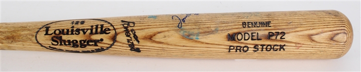 1999 Tom Batson Batavia Muckdogs Signed Louisville Slugger Professional Model Game Used Bat (MEARS LOA)