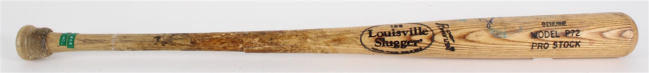 1999 Tom Batson Batavia Muckdogs Signed Louisville Slugger Professional Model Game Used Bat (MEARS LOA)