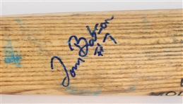 1999 Tom Batson Batavia Muckdogs Signed Louisville Slugger Professional Model Game Used Bat (MEARS LOA)