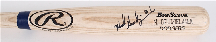 1999 Mark Grudzielanek Los Angeles Dodgers Signed Rawlings Adirondack Professional Model Bat (MEARS LOA / JSA)