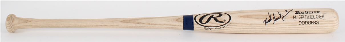 1999 Mark Grudzielanek Los Angeles Dodgers Signed Rawlings Adirondack Professional Model Bat (MEARS LOA / JSA)