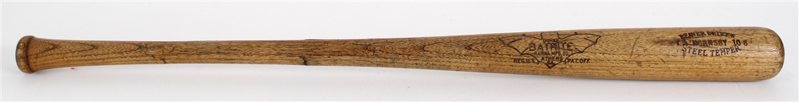 1930-32 Rogers Hornsby Chicago Cubs Burke Batrite Professional Model Bat (MEARS LOA) 