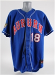2006-07 Shawn Pleffner Auburn Doubledays Signed Minor League Baseball Jersey w/ Leo 1917-2006 Patch (MEARS LOA/JSA)