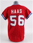 1979-80 Eddie Haas Atlanta Braves Signed Spring Training / Batting Practice Jersey (MEARS LOA/JSA)