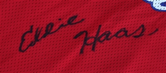 1979-80 Eddie Haas Atlanta Braves Signed Spring Training / Batting Practice Jersey (MEARS LOA/JSA)