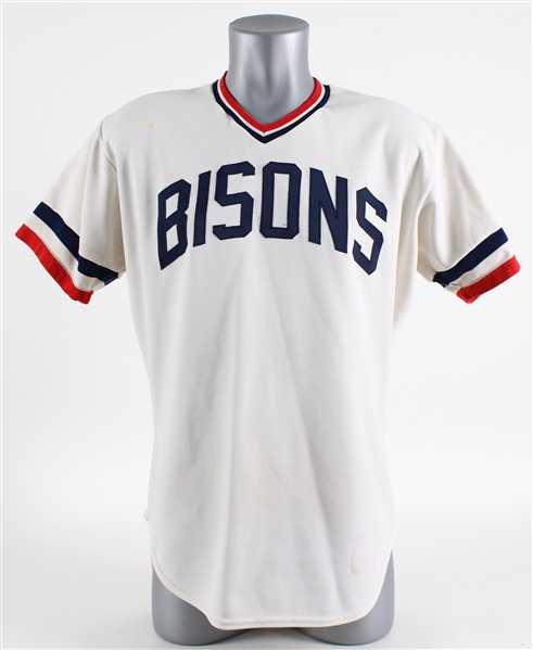 1987 Buffalo Bisons #23 Minor League Baseball Jersey with Team Logo Patch (MEARS LOA)
