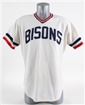 1987 Buffalo Bisons #23 Minor League Baseball Jersey with Team Logo Patch (MEARS LOA)