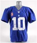 2013 Eli Manning New York Giants Home Jersey w/ Pink Breast Cancer Awareness Captain Patch (MEARS A5)