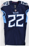 2022 Derrick Henry Tennessee Titans Home Jersey (MEARS A5)