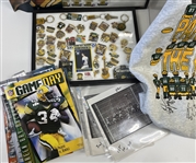 1930s-1990s Green Bay Packers Pinbacks, Sweatshirt, Photos & more (Lot of 90+)