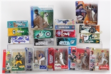 1990s-2004 MLB & NFL McFarlanes Sports Picks w/ Starting Line Ups & more (Lot of 34)
