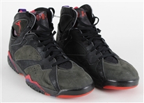1992 (June 3rd) Michael Jordan Chicago Bulls Signed Nike Air Jordan VII NBA Finals Game One Worn Sneakers (MEARS LOA / Chicago Bulls Letter) *JSA Full Letter* “1st Repeat” 