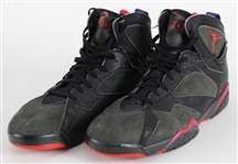 1992 (June 3rd) Michael Jordan Chicago Bulls Signed Nike Air Jordan VII NBA Finals Game One Worn Sneakers (MEARS LOA / Chicago Bulls Letter) *JSA Full Letter* “1st Repeat” 