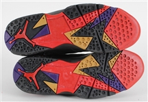 1992 (June 3rd) Michael Jordan Chicago Bulls Signed Nike Air Jordan VII NBA Finals Game One Worn Sneakers (MEARS LOA / Chicago Bulls Letter) *JSA Full Letter* “1st Repeat” 