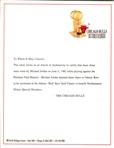 1992 (June 3rd) Michael Jordan Chicago Bulls Signed Nike Air Jordan VII NBA Finals Game One Worn Sneakers (MEARS LOA / Chicago Bulls Letter) *JSA Full Letter* “1st Repeat” 