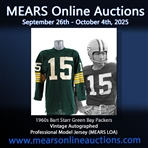 1964-67 Bart Starr Green Bay Packers Vintage Signed Home Jersey (MEARS LOA) *Full JSA Letter*