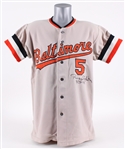 1972 Brooks Robinson Baltimore Orioles Signed Game Worn Road Jersey (MEARS A10 / JSA) Fresh to the Hobby From Batboy Collection