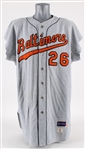 1970 Boog Powell Baltimore Orioles Signed Game Worn Road Jersey (MEARS A9 / JSA) "Fresh to the Hobby From Batboy Collection"