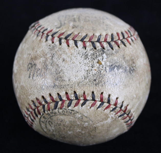 1930s Jessie Haines Jim Wilson Berlyn Horne Multi Signed Official National League Baseball