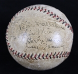 1930's Jessie Haines Jim Wilson Berlyn Horne Multi Signed Official National League Baseball