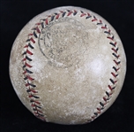 1930's Jessie Haines Jim Wilson Berlyn Horne Multi Signed Official National League Baseball