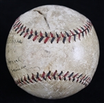 1930's Jessie Haines Jim Wilson Berlyn Horne Multi Signed Official National League Baseball
