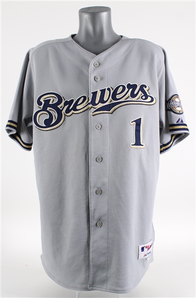 2007 Corey Hart Milwaukee Brewers Signed Game Worn Road Jersey (MEARS LOA / MLB Hologram)