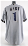 2007 Corey Hart Milwaukee Brewers Signed Game Worn Road Jersey (MEARS LOA / MLB Hologram)