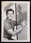 1923-2018 Dewey Martin Film & Television Star Signed 3.5x5 Photo (JSA)