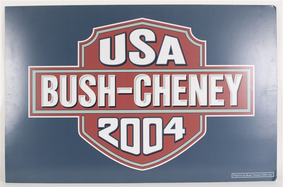 2004 Bush Cheney 28x43 Foam Core Sign