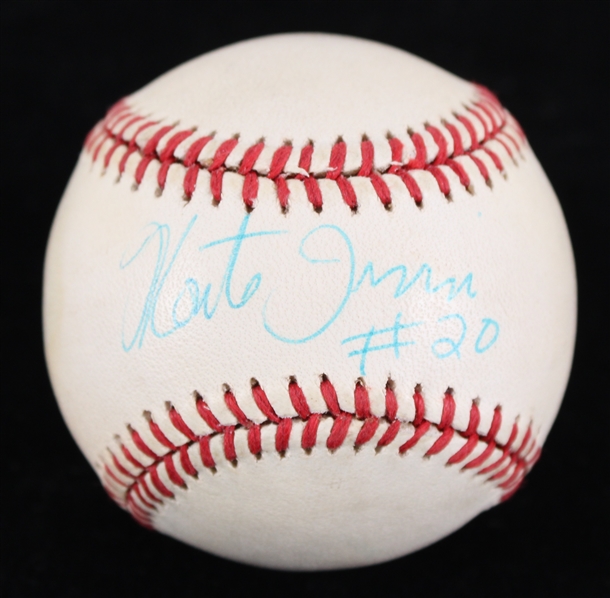 1989-1994 Monte Irvin (d.2016) New York Giants Autographed William White ONL Rawlings Baseball *JSA*