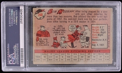 1958 Bob Keegan (d.2001) Chicago White Autographed Topps Trading Card #200 (PSA Slabbed)