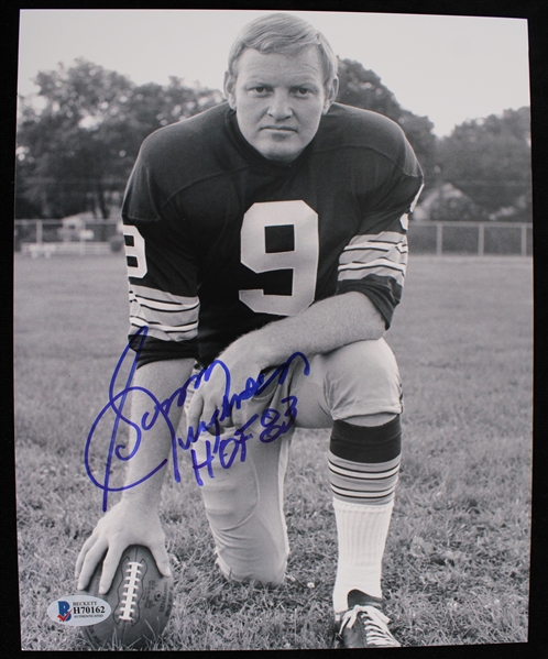 1964-74 Sonny Jurgensen Washington Redskins Autographed 8"x10" B&W Photo *Beckett*