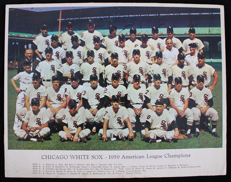 1959 Chicago White Sox American League Champions 11" x 14" Mounted Team Photo