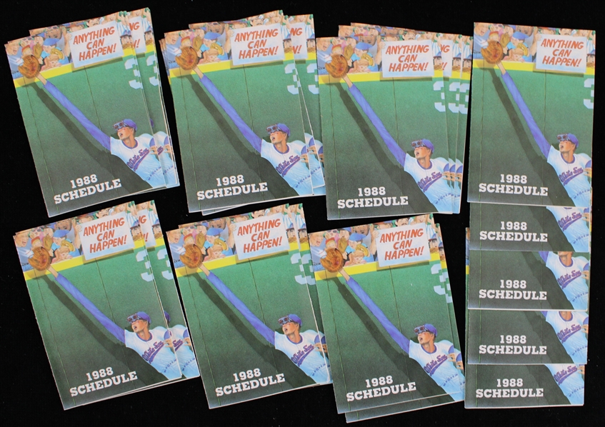 1988 Chicago White Sox Pocket Schedules (Lot of 23)