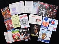 1975-84 Chicago Bulls Pittsburgh Steelers Toronto Blue Jays Syracuse University and More Pocket Schedules (Lot of 39)