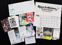 1982-83 Milwaukee Brewers Chicago Bulls Chicago Bears and More Pocket Schedules and Chicago Aces Ticket Form and a SportsVision Program Calendar (Lot of 35)