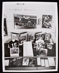 1970 NFL Hall of Fame Super Bowl Winning Quarterback Jerseys Display 8"x10" Original Sporting News Collection B&W Photo