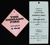 1970s-1983 Chicago Fire and Chicago Blitz Press Passes (Lot of 2)