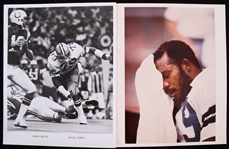 1977-81 Harvey Martin Dallas Cowboys 8"x10" Original B&W Photo and Color Photo (Lot of 2)