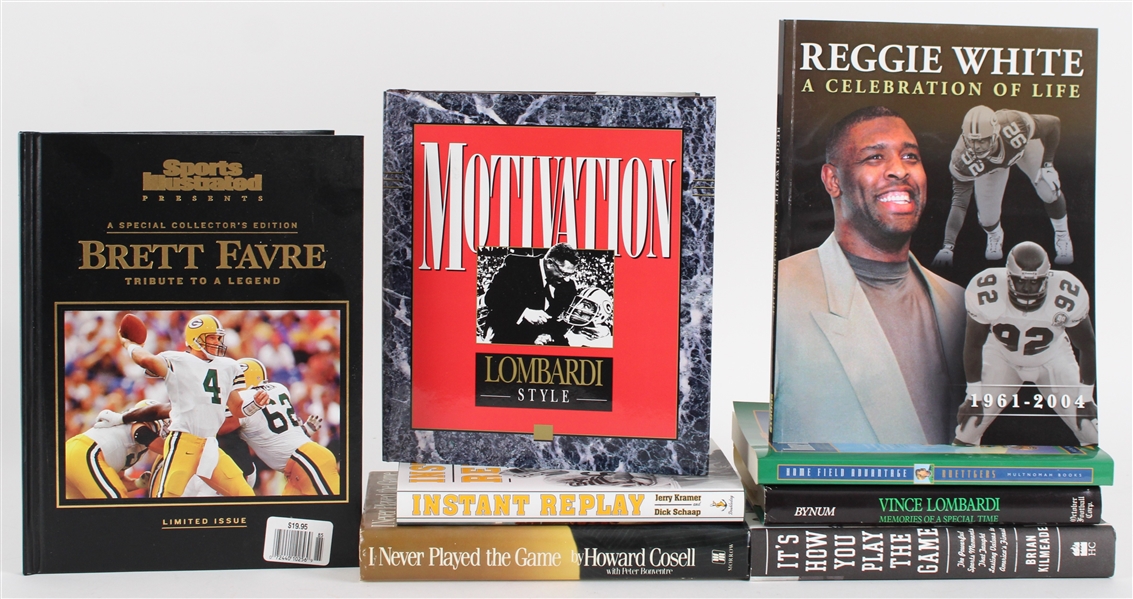 1980s-2000s Green Bay Packers Football Book Collection - Lot of 8