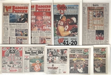 1994 WI Badgers Rose Bowl Milwaukee Journal Newspapers (Lot of 26)